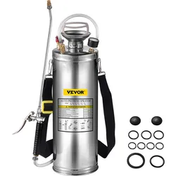 VEVOR Feldspritzen Gartenteichvernebler 10L Ultraschall-Nebelmaschine Edelstahl-Ultraschall-Nebelmaschine geeignet für Haus Garten Touristenfahrzeuge