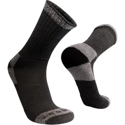 Alpaka Merino Wandersocken: CORDILLERA Gepolsterte Trekking Thermosocken Unisex. kohlengrau L (41.5-45)