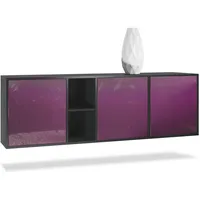 Vladon Sideboard Brombeere, Holzwerkstoff, 182x53x35 cm, Wohnzimmer, Kommoden, Sideboards,