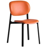 Connubia  Stuhl, Orange, Schwarz, Kunststoff, 53x82x53 cm, stapelbar, Esszimmer, Stühle, Esszimmerstühle, Schalenstühle