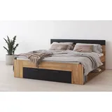 Home Affaire Bettgestell Faweza, Breite 160 bzw. 180 cm, Stauraumbett, Funktionsbett Schublade mit extra viel Stauraum beige