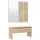 vidaXL Garderoben-Set Flurmöbel-Set 120x40x180 Eiche