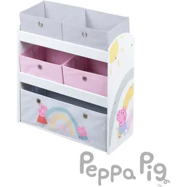 roba Kinderregal Peppa Pig 63,5 x 60 x 30 cm Holz lackiert weiß