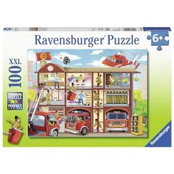 Ravensburger Puzzle 10404 - XXL Feuerwehrhaus, 100 Teile (Neu differenzbesteuert)