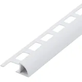 Viertelkreisprofil aus PVC weiß - Fliesenschiene rund (10 mm, 250 cm)