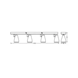 LEDVANCE LED Spot Pear 4er dimmbar Schwarz