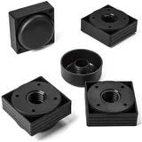 SO-TECH® Möbelfuß Möbelfüße HOTEL schwarz Gleitfüße in verschiedenen Größen schwarz 3.5 cm