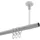 Interdeco GARDINENSTANGE Sonette Tanara 400 cm (geteilt in 2 x 200 cm), 1-läufig, 20 mm Ø Weiß