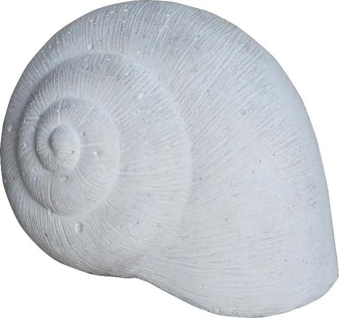 Schneckenhaus Sadie - 4 Stück - Zementgrau - 13 cm