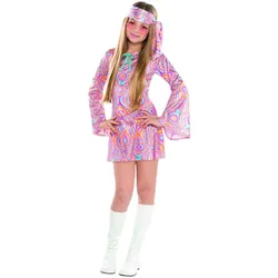 70er Disco Girl Jane Kinderkostüm - Kinder-8-10-Jahre