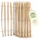 STILTREU Englischer Staketenzaun Kastanie - Länge 5 Meter, Höhe 100 cm, Lattenabstand 4-6 cm