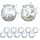Relaxdays Windlicht 12er Set Glas Transparent
