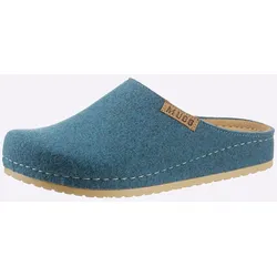 Hausschuh MUBB, Damen, Gr. 37, bunt (aquapetrol), Wolle, sportlich, Schuhe