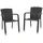 Garden Pleasure Getafe Stapelstuhl  57 x 60 x 82 cm dunkelgrau 2 St.
