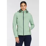 ICEPEAK Softshelljacke »D SOFTSHELLJACKE BOISE«, (1 St.), mit Kapuze, Wasserdicht & Winddicht, Gr. 40, LIGHT GREEN, , 39724335-40