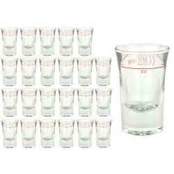 24er Set Schnapsgläser Stamper Dublino 2cl