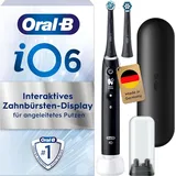ORAL-B iO6 - Elektrische Zahnbürste - Schwarz Smart Drucksensor 3D Reinigung