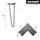 Wagner Möbelbein Hairpin Leg 12824001 12 x 12 x 40 cm