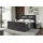 altdecor Boxspringbett mit Matratze (20 cm hoch) und Topper, (4 cm hoch), Polsterbett mit Bettkasten, - Aurora - 180x200... - Schwarz