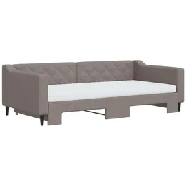 vidaXL Tagesbett 100 x 200 cm Taupe