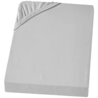 Carpe Sonno Spannbettlaken Biber 140 x 200 cm silber