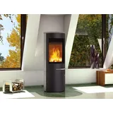 Kaminofen Olsberg TACORA Compact 6 kW Ofen Kamin Holzofen Kamin : Stahl/Schwarz/Naturstein Serpentin