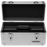 Anndora Werkzeugkoffer 13 L Transportbox Werkzeugkasten Werkzeugbox - silber