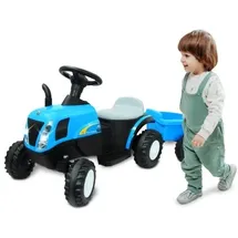 Jamara Ride-on Traktor New Holland mit Anhänger blau (460482)