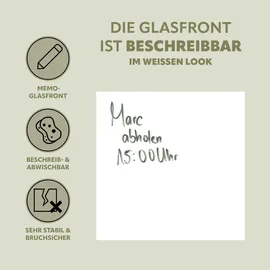 bremermann Schlüsselkasten XL 35 x 35 x 5 cm Grau/Weiß