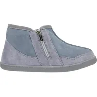 Vanuba Handgemacht Lammfell Warme Hausschuhe Winter Kuschel Pantoffeln Geschlossen Hüttenschuhe Damen Hausschuhe 39 Grau - 39 EU