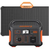 Jackery Stromgenerator Solargenerator 500 80W, 1,00 in kW, (2-tlg), 518WH Tragbare Powerstation mit 80W Solarpanel