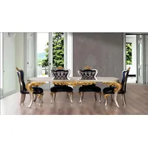 aea Esszimmertisch 125 x 81 x 220 cm grau