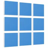 platino24 Akustikplatte 9 Absorber Quadrate aus Basotect ® G+ blau