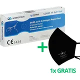 WizBiotech Covid-19 Antigen Corona Schnelltest + Gratis Nanovio Ffp2 10 St Test