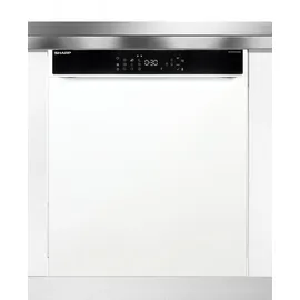 Sharp QW-NA3YU42AW-DE Einbau-Geschirrspüler (unterbaufähig, 600 mm breit, Weiß)