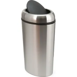 POV Abfallsysteme Ovaler Swing 40 l Silber