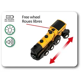 BRIO Goldene Batterielok mit Licht und Sound (63363000)