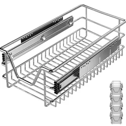 Teleskopschublade 4er-Set 30cm Schrankbreite Außenmaß
