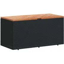 furnicato Gartentruhe 110 x 50 x 54 cm Schwarz