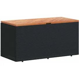furnicato Gartentruhe 110 x 50 x 54 cm Schwarz