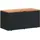 furnicato Gartentruhe 110 x 50 x 54 cm Schwarz