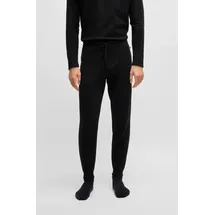Boss Pyjamahose Waffle Schwarz M