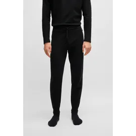 Boss Pyjamahose Waffle Schwarz M