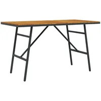 VidaXL Esstisch Schwarz 110x55x62 cm Massivholz Akazie