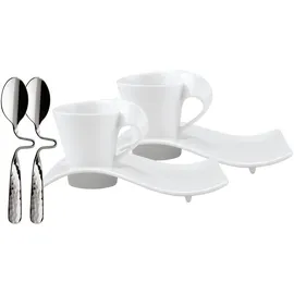 Villeroy & Boch NewWave Espresso-Set 0,05 l Weiß 6 St.
