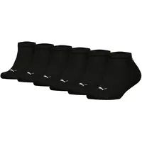 Puma Sneakersocken 6er Pack Schwarz 39-42