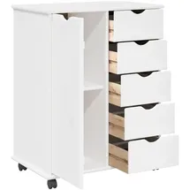vidaXL Rollschrank 63,5 x 39 x 79 cm Weiß