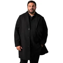 Men Plus by Happy Size Kurzmantel schwarz 4XL