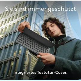 Logitech Keys-To-Go 2 für iPad, iPhone, Mac und Apple TV kabellose Tastatur Graphite