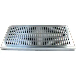 Tropfblech Tropfschale Abtropfblech Tropfkasten BieTal® 50x25x2,7cm Edelstahl